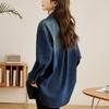 European Style Women's Mid-Length Denim Overshirt – High-End Casual Spring Jacket