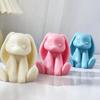 Силиконовая форма для свечи-кролика DIY, 3D-кролик, поделки из гипса, животное, форма из смолы, инструменты для мыла ручной работы, шоколадного торта, для подарков на Пасху