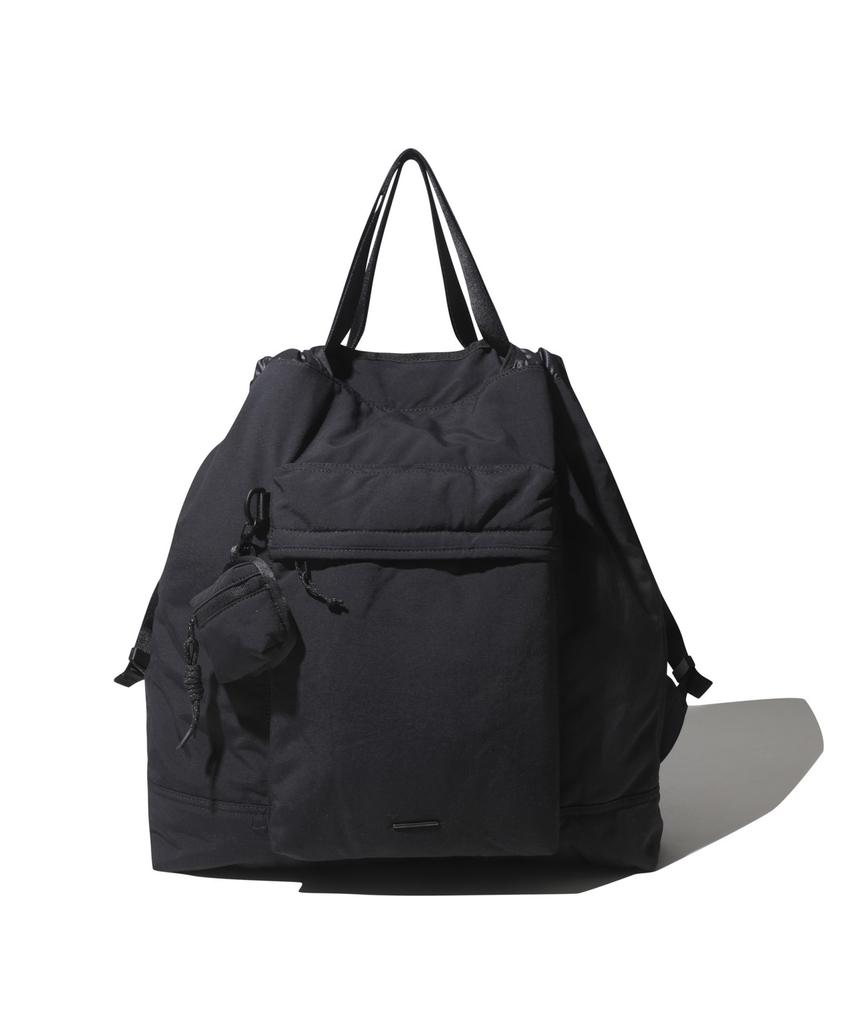 Customellow Black Nylon Two-Way Backpack_Cabax25101Bkx