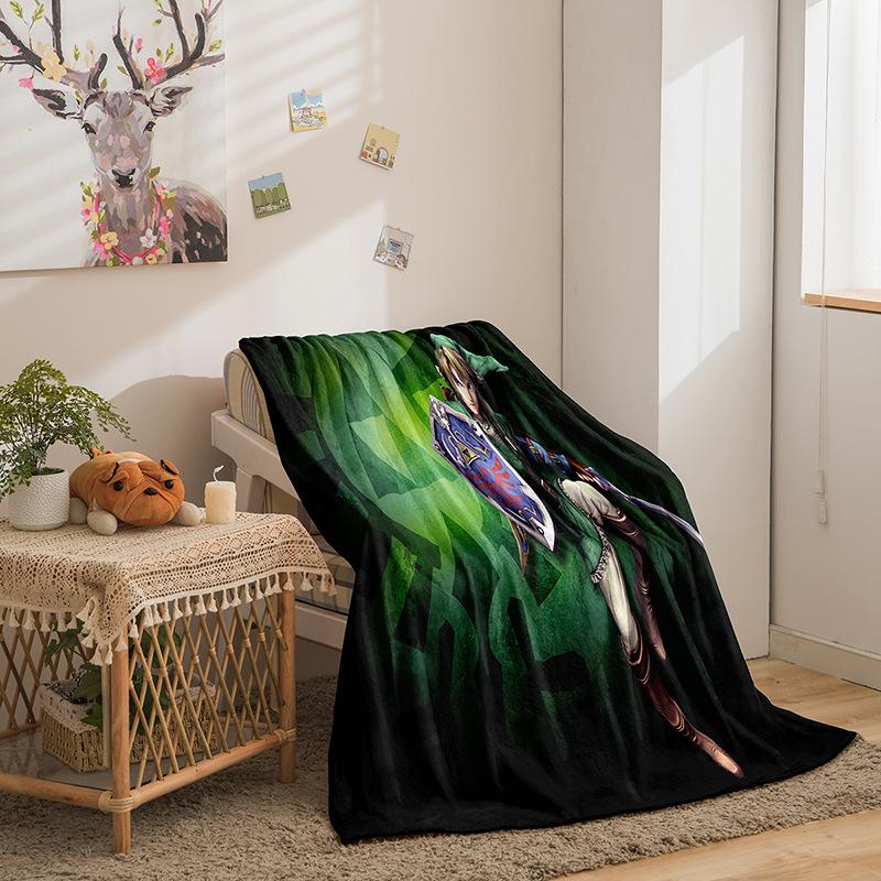 Cartoon Zelda Series Double Sided Flannel 2D Digital Printed Blanket Blanket