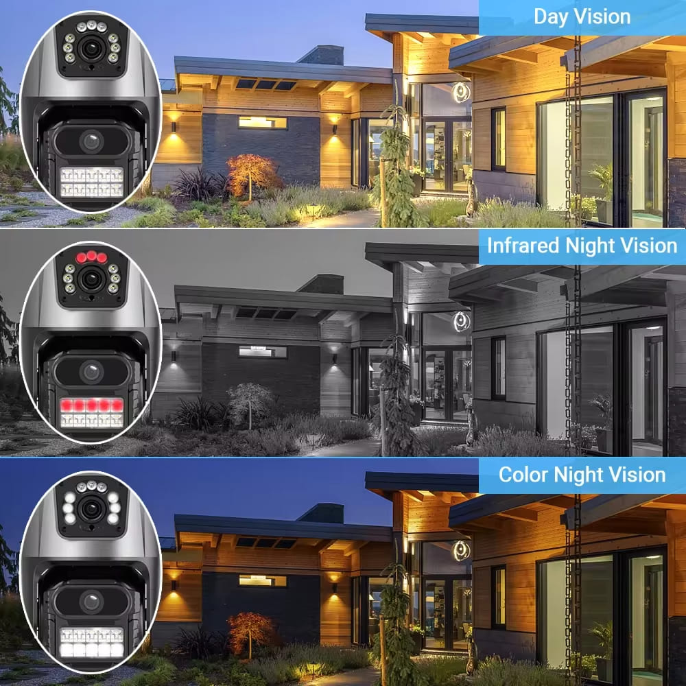 LS VISION Три объектива, три экрана, 9 МП, 6K HD PTZ, Wifi IP-камера, два объектива, два экрана, 4K, 8 МП, автоматическое отслеживание движения, беспроводная камера ICsee