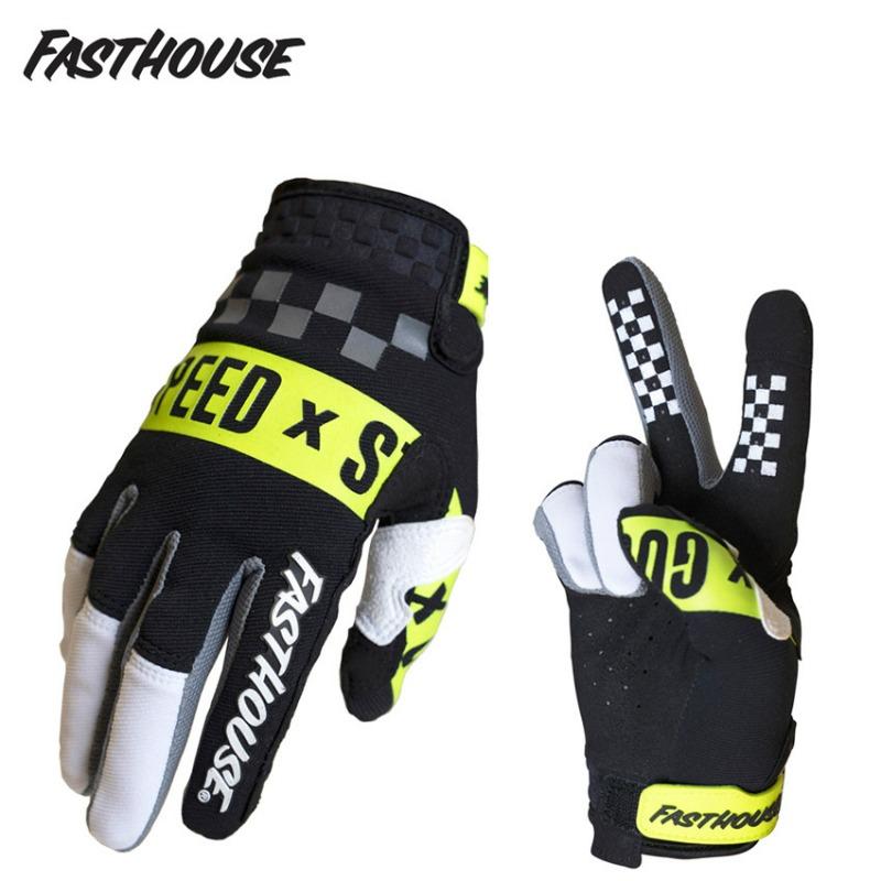 Touch Screen Long Finger Motorcycle Racing Off-road Gloves