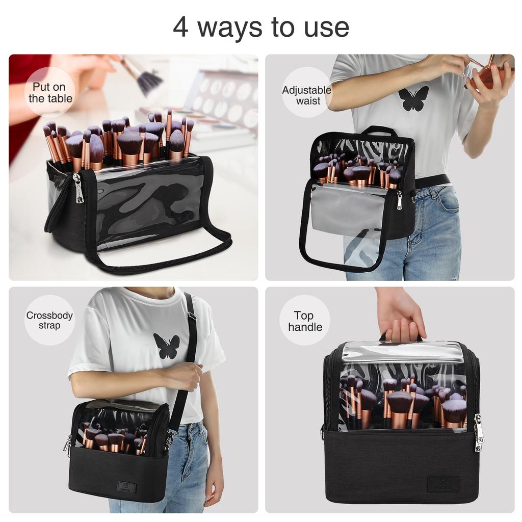 Relavel Makeup Organizer Storage Box Customized Pouch Cosmetic Bag Small Waterproof Beauty Makeup Brush Travel Case