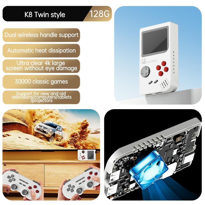 K8 Одиночная система ТВ игровой автомат Double Fight 3D Большая PSP Аркада с открытым исходным кодом 4K Беспроводная связь 2,4G Охлаждение Ветер