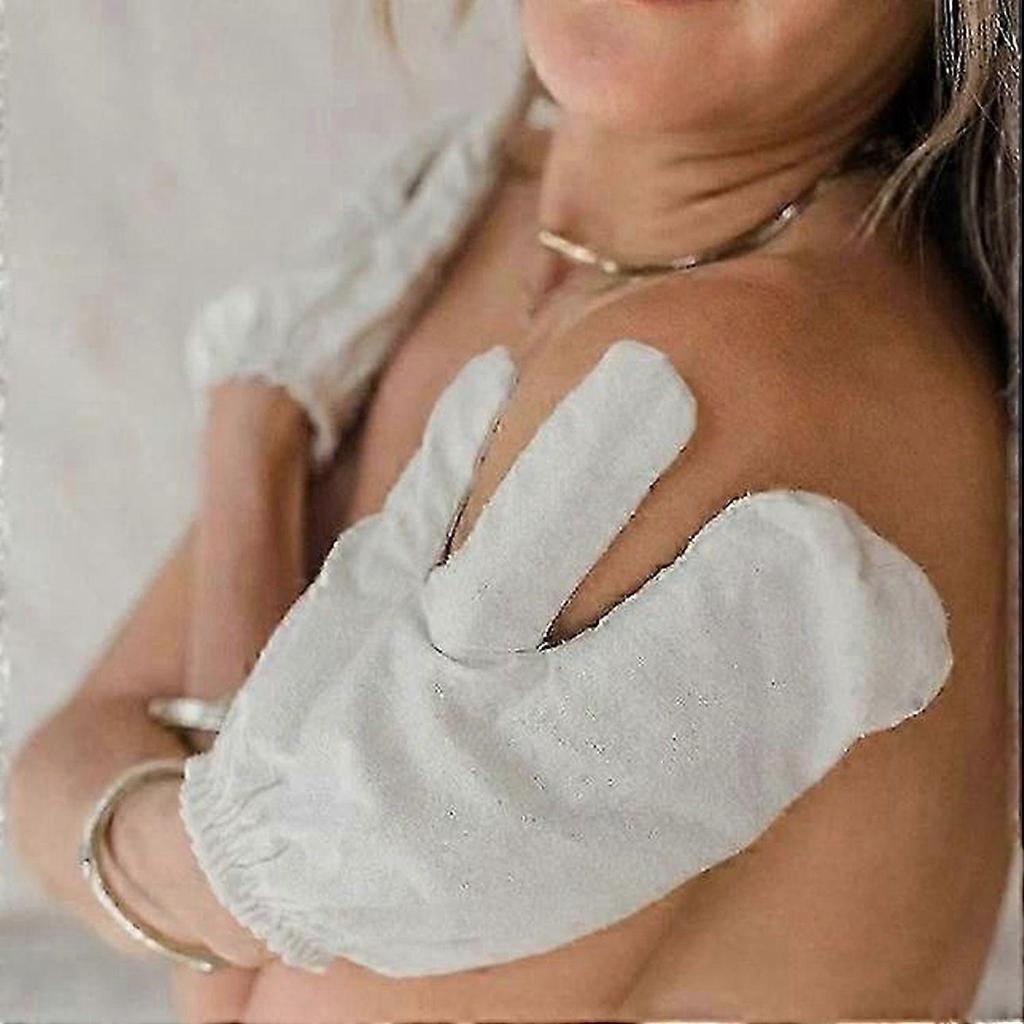 2025 Garshana Gloves Raw Silk Ayurvedic Massage Gloves for Dry Brushing & Exfoliation
