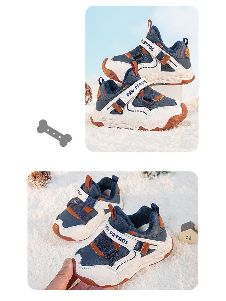 Детские нескользящие спортивные кроссовки Щенячий патруль - Коллекция Осень/Зима 2025 для мальчиков и девочек, Универсальные, Утолщенные и грязеотталкивающие