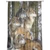 Тюлевые шторы с волком и лесными животными для гостиной, вуаль, прозрачная оконная занавеска для спальни, шифоновые шторы для кухни