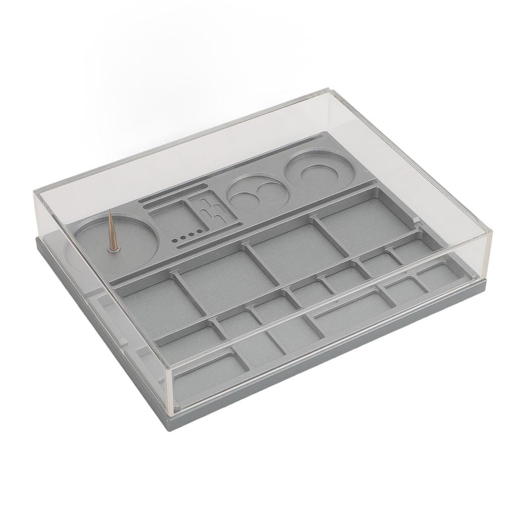 Коробка для хранения деталей часов Хранение винтовых компонентов механизма Органайзер для деталей часов Чехол для защиты от пыли для часов