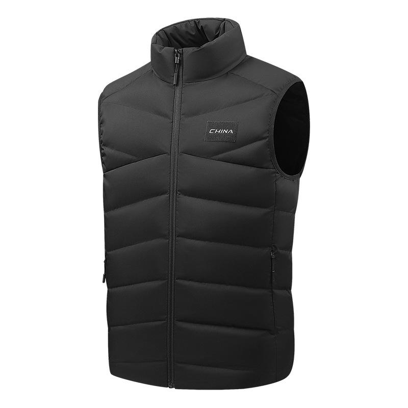 White duck down sports down vest taekwondo winter cut sleeveless youth down vest sports