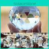 Cut Crystal Clear Sphere 50mm Faceted Gazing Ball Prisms Suncatcher Home Decor