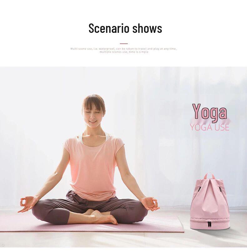 Унисекс Водонепроницаемый Спортивный Рюкзак с Двойными Плечевыми Лямками, Разделением Сухого/Мокрого и Большой Вместимостью для Плавания или Пляжных Мероприятий