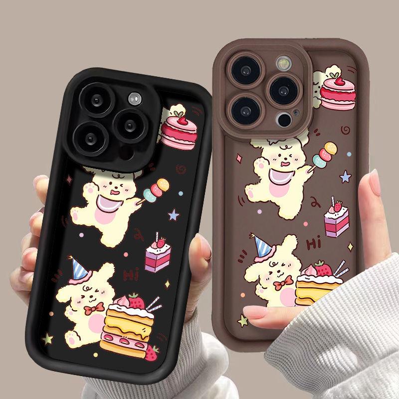 Чехол для телефона Cake Line Puppy для iPhone17PorMax 14 Apple 13 Матовый 12/15 Полностью закрывающий