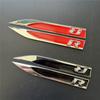 2pcs/set R Logo Car Side Fender Emblem Badge Sticker Fit for GTI Polo Go/lf 5 6 7 MK8 Touareg Passat B6
