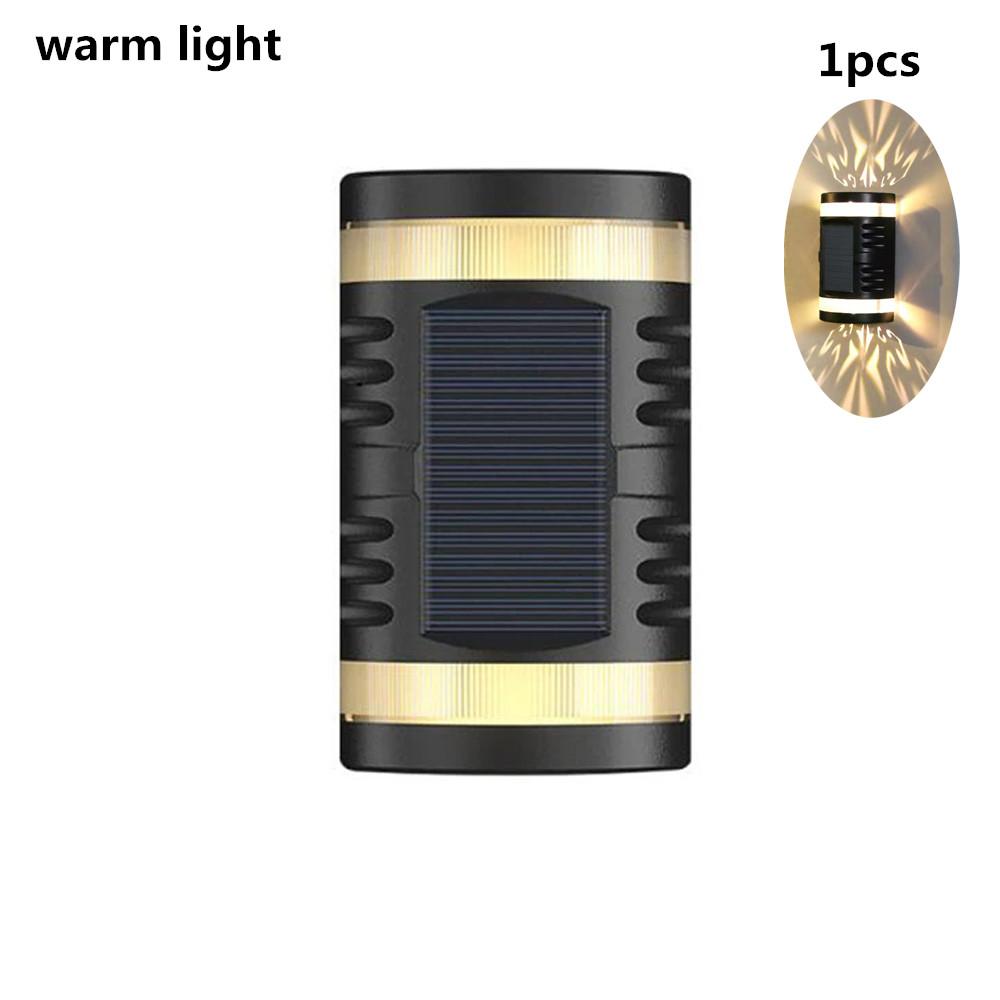 Настенный светильник на солнечных батареях, уличный водонепроницаемый светильник на солнечной энергии, освещающий вверх и вниз, украшение для дома, сада и двора, уличные солнечные лучи