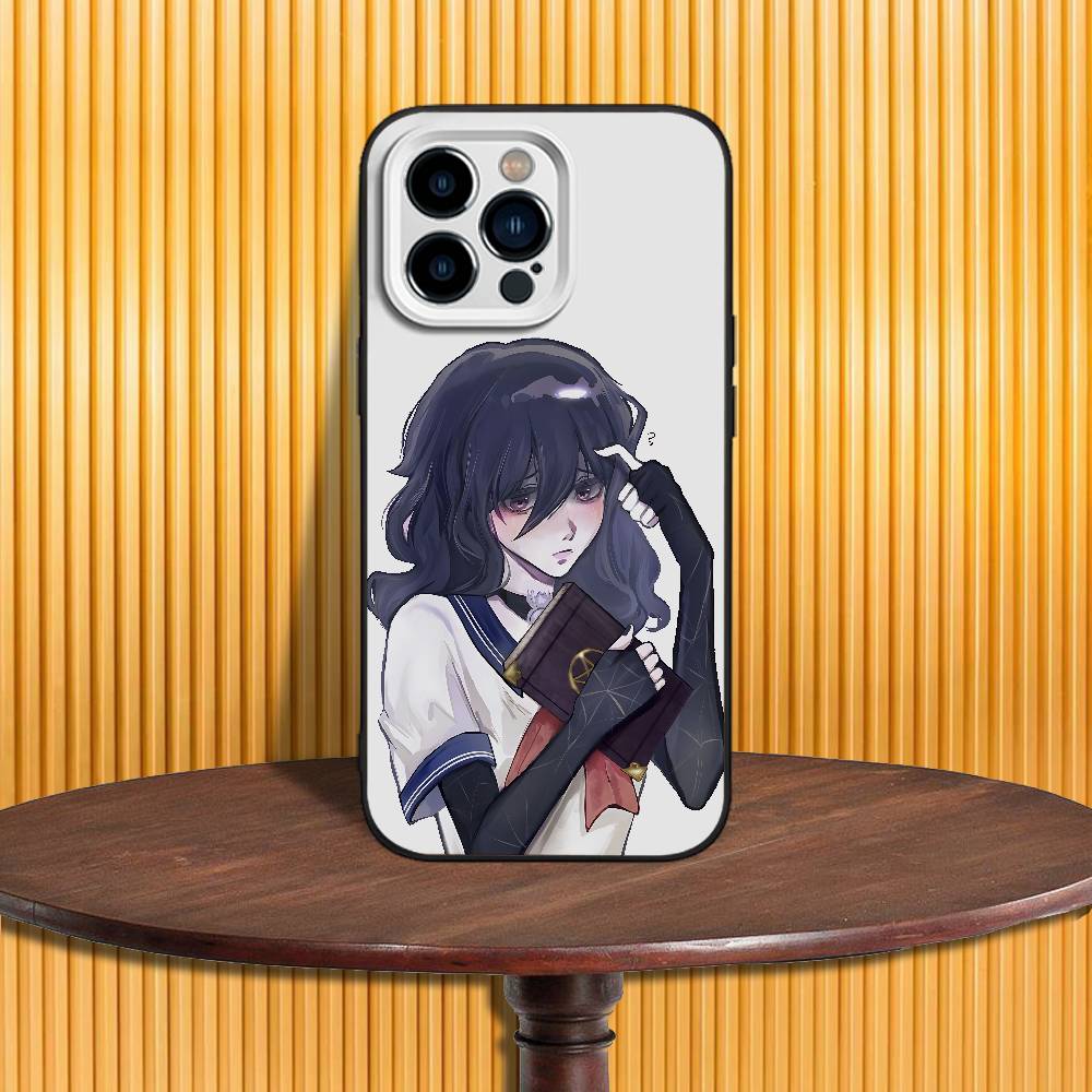 Чехол для телефона Y-Yandere S-Simulator для iPhone 17,16,15,14,13,12,11 Pro, Max, Plus, XR, Mini, Air, E Черный Мягкий чехол с полным покрытием