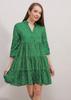 MT Clothes - Green Patterned Dress 36