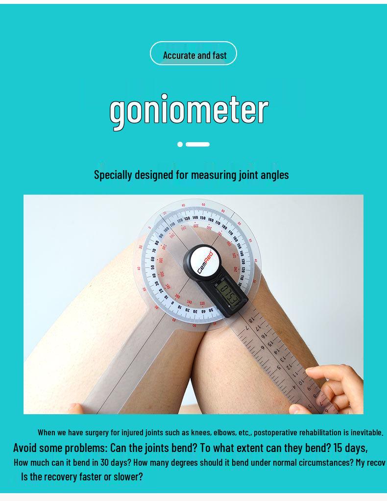 Гониометр для конечностей для оценки подвижности суставов в реабилитации и ортопедии