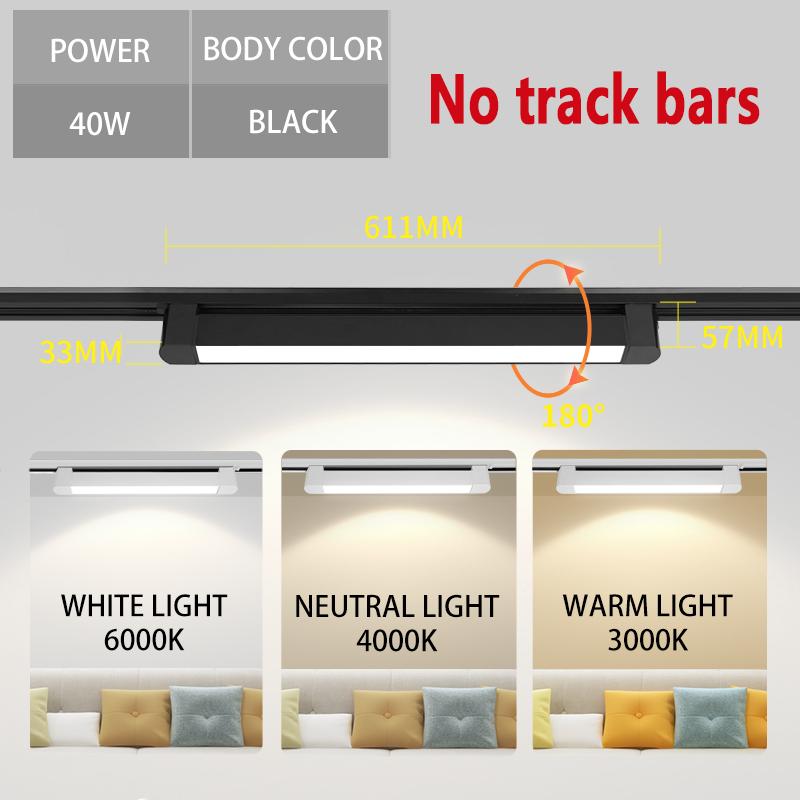 Новые трековые светильники алюминиевый потолочный трековый светильник прожектор лампа 110-220 В трековый светильник для дома магазин одежды Домашний декор