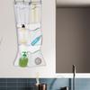 Bathroom Hanging Bag Large Capacity See-through with Hooks Great Load Bearing Quick Dry Mesh Shampoo Body Wash Shower Organizer Shower Caddy