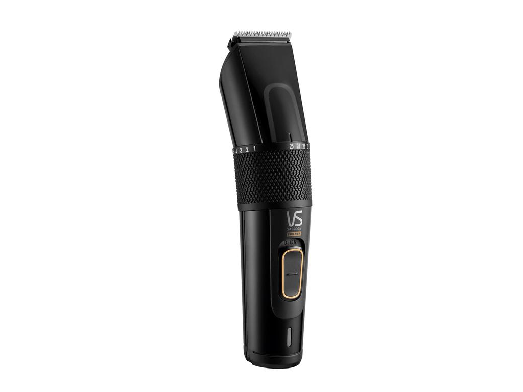 Vidal Sassoon Electric Hair Clipper Hair Cutter Beard Design Dial Adjustment Rechargeable AC Type Overseas Compatible Black (1~25mm) VSM-6200/KJ