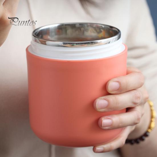 Изолированная герметичная термокружка для супа объемом 430 мл из нержавеющей стали для овсянки, молочной каши, семейного обеда