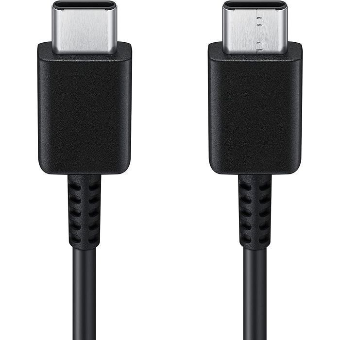 Lot-2 Câble USB-C vers USB-C 1M pour Samsung Galaxy A17 A07 A16 A36 A56 - Noir