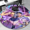 1pc Rerrumi Anime Design Round Carpet - Office Chair Mat, Non-Slip Rug for Home Decor, Living Room, Bedroom, Game Room