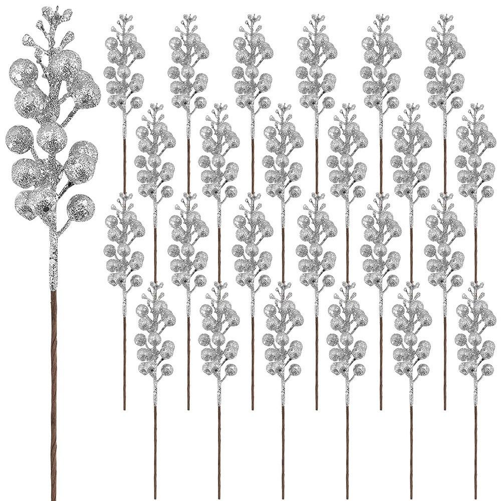 10pcs Christmas Decoration Artificial Berry Bouquet Xmas Tree Ornaments for Home Decor New Year 2026 Party Supplies Accessoriees