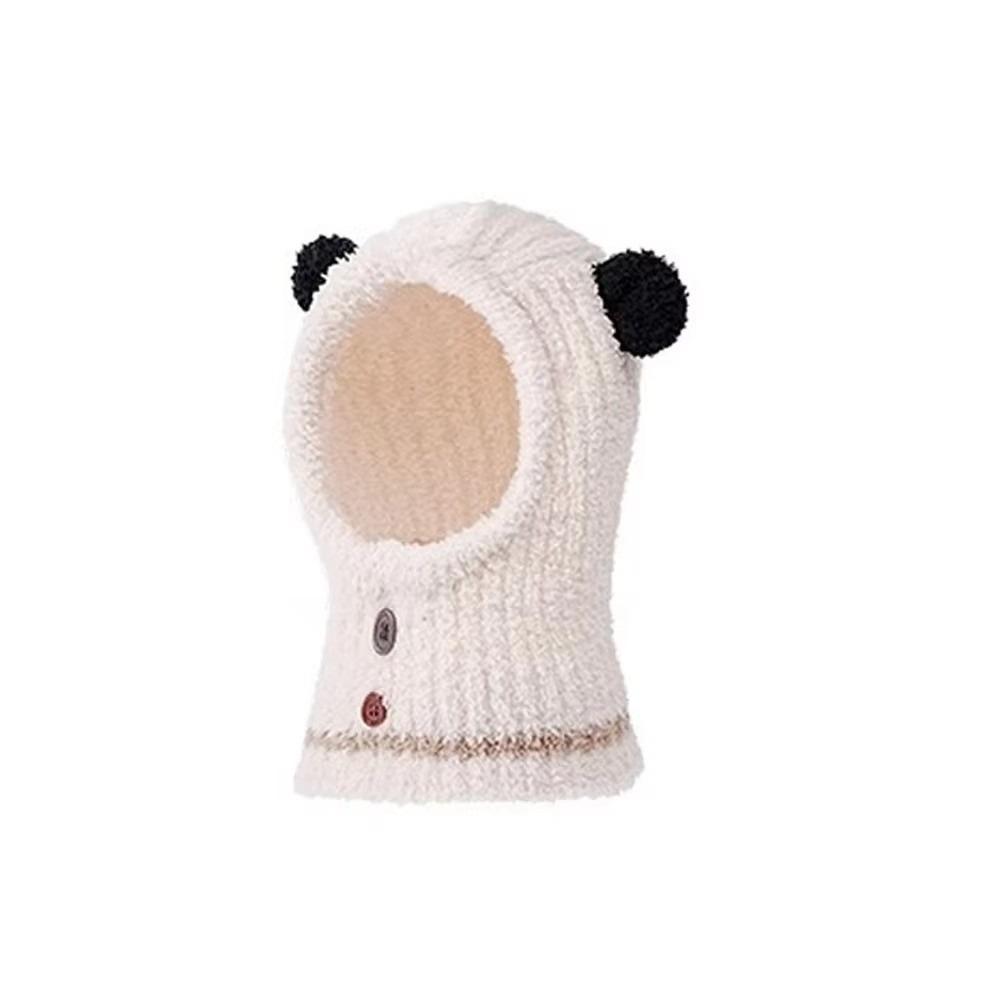 Plush Balaclava Pullover Hat Rabbit Kids Hooded Beanie Warm Ear Protection Scarf Cap Outdoor