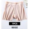 Flarixa Ice Silk Plus Size Lace Safety Shorts Seamless Mid Waist Thin Women's Summer Shorts Breathable Silk Crotch Boxer Women