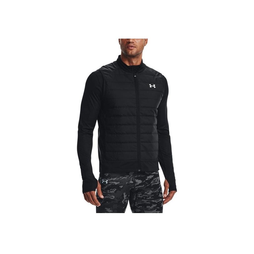 Under Armour Утеплитель для бега, спортивный однотонный пуховый жилет, мужские жилеты, черный 1364790-001