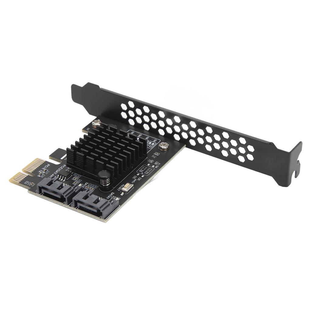 PCIE To SATA3.0 Expansion Card 2 Ports 6Gbps High Speed Multi Function Support PCIE SATAIII RAID