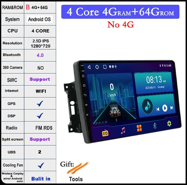 10 дюймов для Jeep Wrangler 3 JK 2007 - 2018 QLED DSP RDS Android 14 автомобильное радио Авторадио GPS навигация стерео
