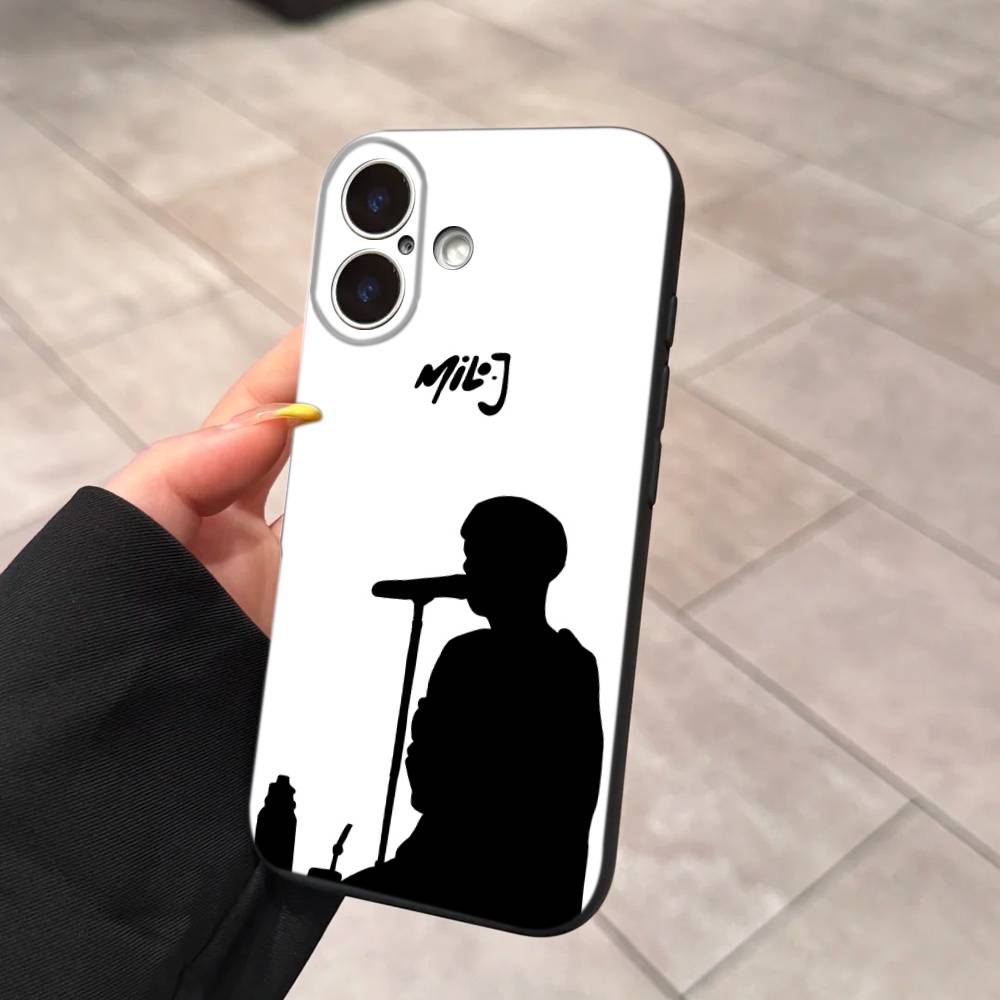 Чехол для телефона Singer M-Milo J для iPhone 17 Air 16 15 14 Plus 13 12 Mini 11 Pro Max Черный
