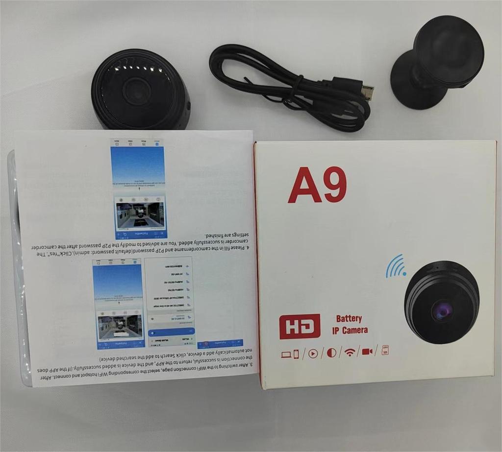 Беспроводная интеллектуальная HD-камера видеонаблюдения A9 с удаленным мониторингом по WiFi