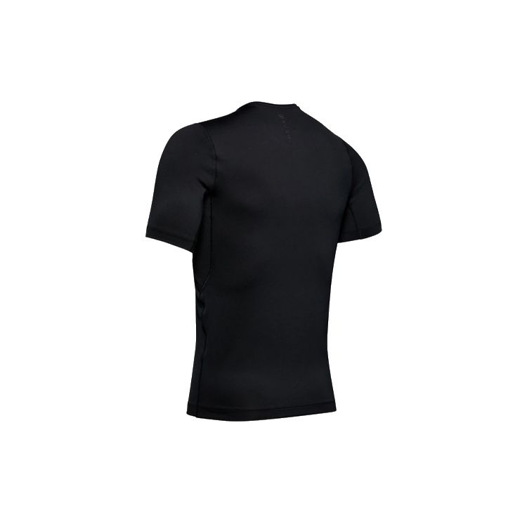 Under Armour Мужская футболка с круглым вырезом HeatGear Compression Solid, черные 1353449-001