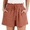 Women's Linen Shorts Summer Beach Casual Comfort Shorts Elastic Waist Lightweight Drawstring Shorts Casual Shorts With Pockets