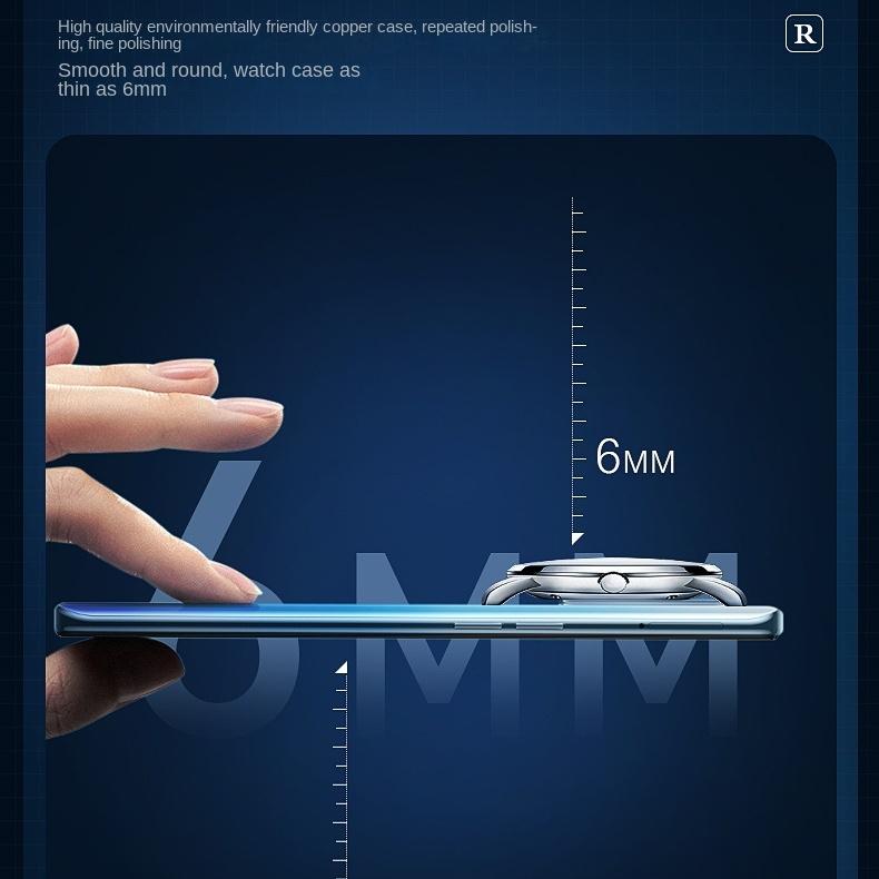 ONTHEEDGE Мужские часы Простые ультратонкие светящиеся водонепроницаемые механические часы