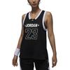 Jordan Air 23 Буква Номер Цвет Блок V-образный вырез Дышащий Повседневный Безрукавный Топ Женские топы Черный FN6688010