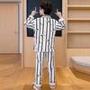 Детский хлопковый пижамный комплект с мультяшным принтом - с длинным рукавом, для весны/осени, подростковые размеры, домашняя одежда в стиле кардигана