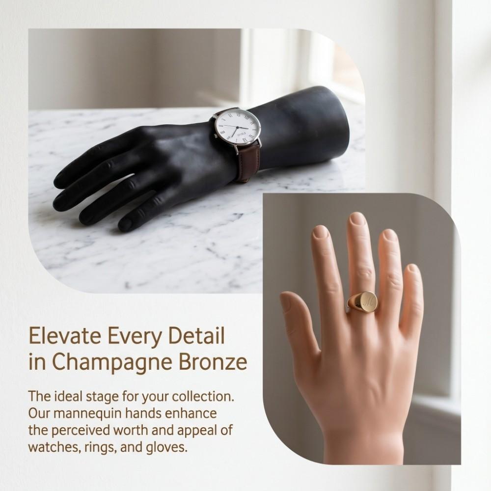 Standing Mannequin Hand Realistic Ring Display Prop Hand Display Stand  Window Display