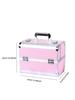 Профессиональный большой кейс для косметики с 4 лотками, косметические кейсы, большая коробка-органайзер для хранения макияжа с замком, алюминиевая рама