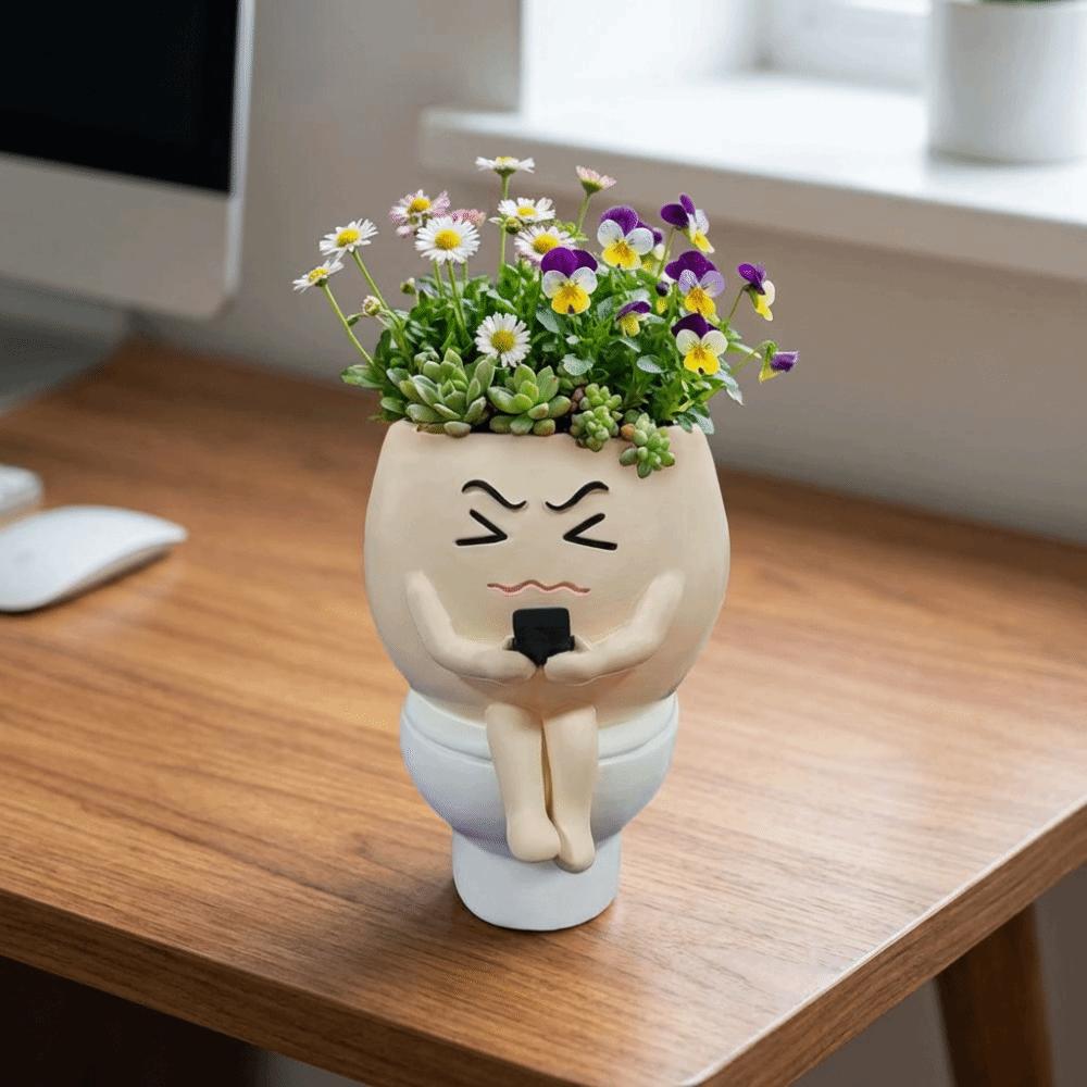 Cartoon Succulent Flowerpot Resin Plant Cultivation Pot Plant Growing Container  Succulent Planting