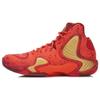 Li Ning Phantom 1 Амортизирующие баскетбольные кроссовки с высоким верхом Унисекс Баскетбольные кроссовки Красно-желтые ABAL001-2