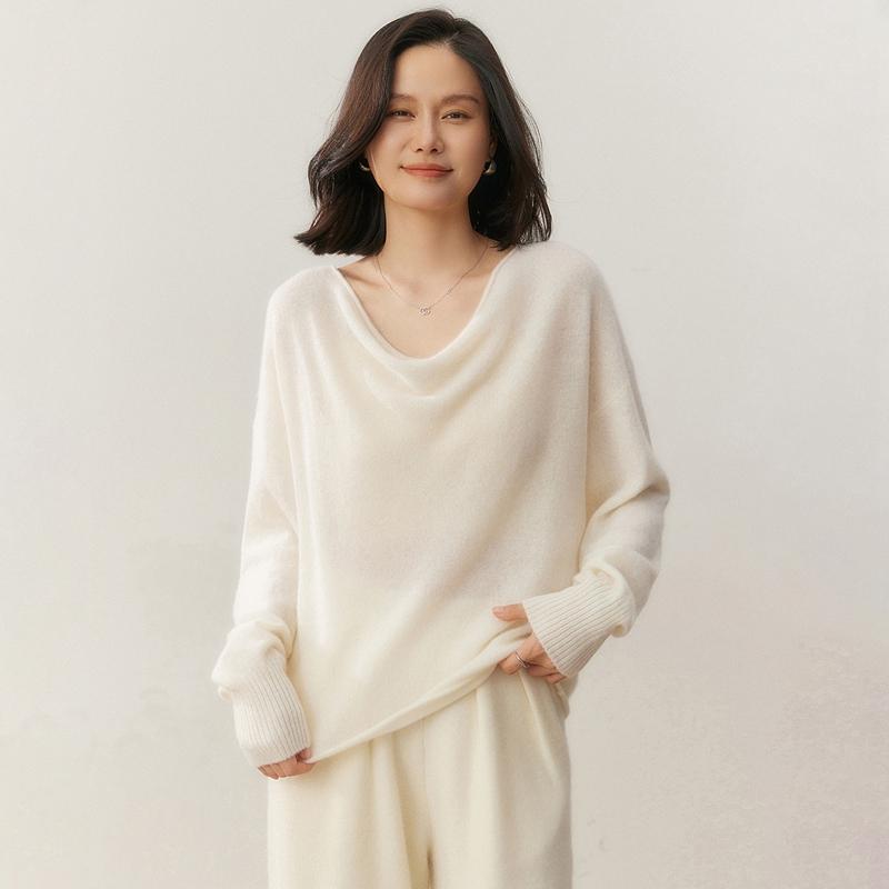 Женский свитер Qinghe 100% чистый кашемир - Ультрамягкий роскошный зимний пуловер