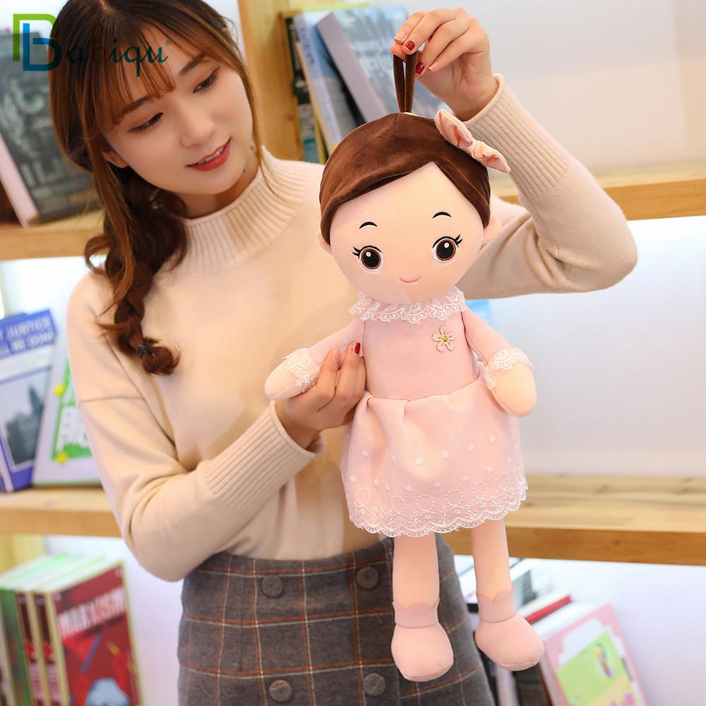 40-90 см Каваи Плюшевые Куклы для Девочек с Кружевной Одеждой Мягкие Набивные Куклы Милые Плюшевые Игрушки Игрушки для Девочек Детский День Рождения Валентинка Подарок
