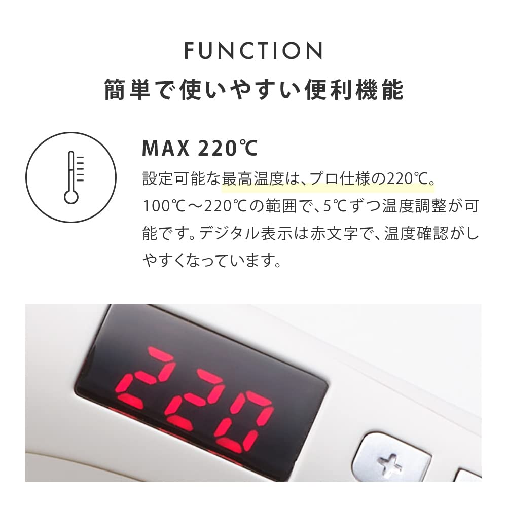 SALONIA 2WAY Прямые щипцы для завивки волос 32 мм Chirin Blue SL-002ACL