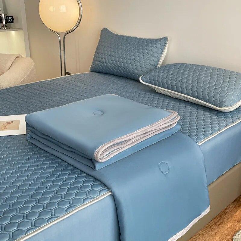 Летнее одеяло, латексные простыни и наволочки, комплект постельного белья, тонкое одеяло, защитный чехол для матраса, роскошное одеяло, покрывало