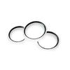 Gloss Carbon Fiber Pattern Dashboard Dial Gauge Rings Bezel Trim For Porsche 986 Boxster - ABS Plastic Made