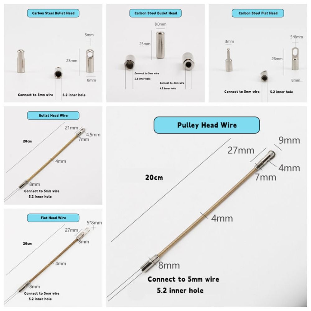 Electrician Tools Automatic Thread Guide Connect To 5mm Wire Fast Cable Puller Auxiliary Tools